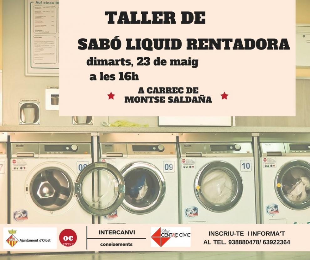 Taller de sabó líquid de rentadora al Centre Cívic